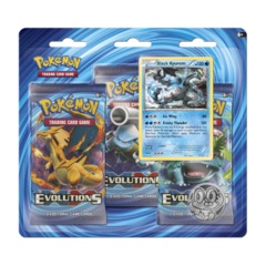 Pokemon XY12 Evolutions 3-Booster Blister Pack - Black Kyurem Promo